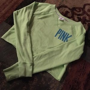 Pink crop top sweater
